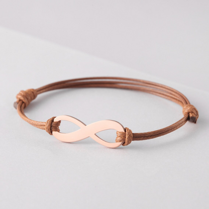 Bracelet infini - À mon Fils ou à ma Fille