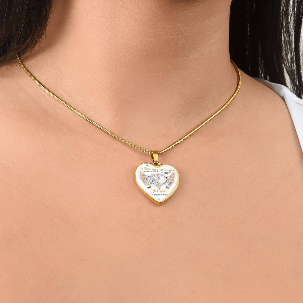 Collier coeur - Je t'aime pour toujours