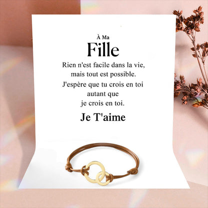 Bracelet familial - À mon Fils ou à ma Fille