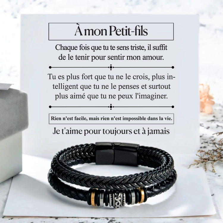 À mon Petit-Fils - Bracelet Je t'aime toujours et pour toujours