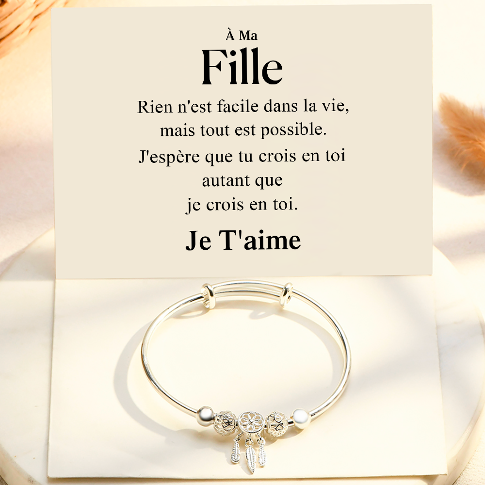 À ma Fille - Bracelet attrape-rêves