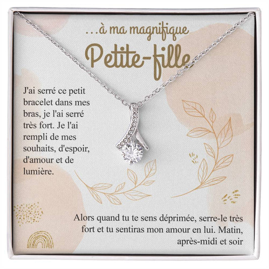 À ma petite-fille - Collier pendentif Amour