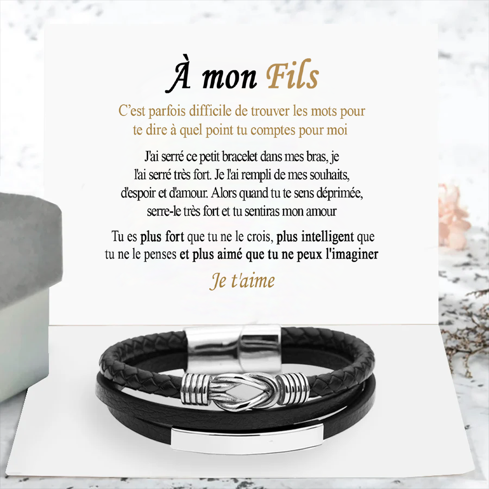 À mon Fils - Bracelet infini