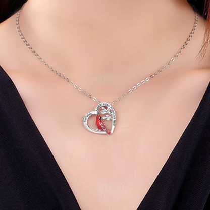 Collier pendentif coeur cardinal