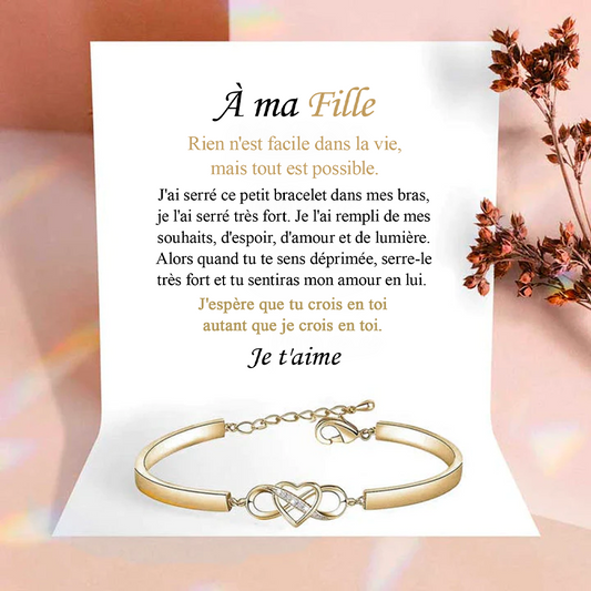 À ma Fille - Bracelet en or