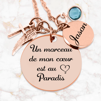 Un morceau de mon coeur - Collier commémoratif