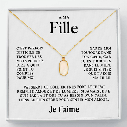 À ma Fille - Collier de perles de nacre