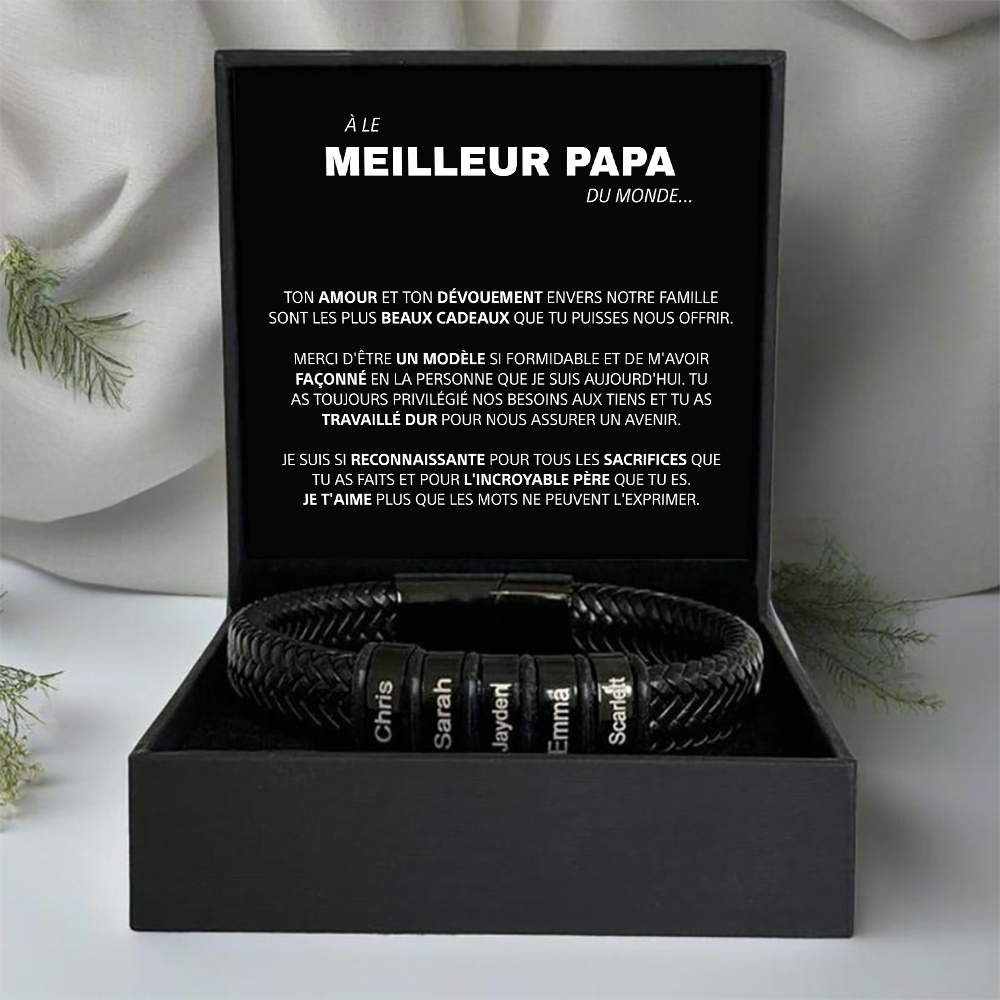 À mon Père - Bracelet de famille