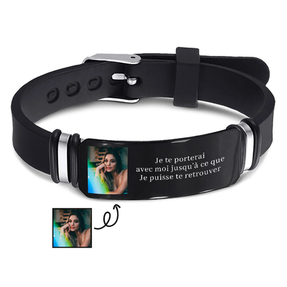 Bracelet commémoratif - Je te porterai avec moi jusqu'à ce que je te revois