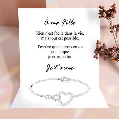 À Ma Fille Bracelet - Toujours Dans Mon Cœur