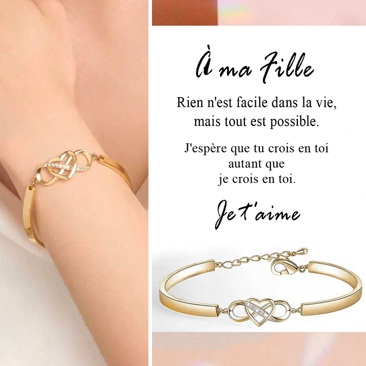 À ma fille - Bracelet Je t'aime