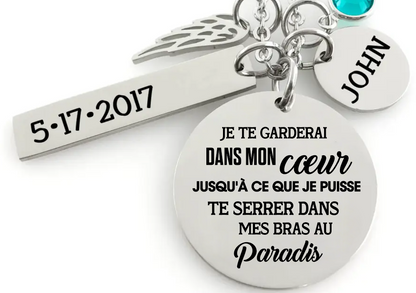 Collier commémoratif - Je te tiendrai dans ma chaleur