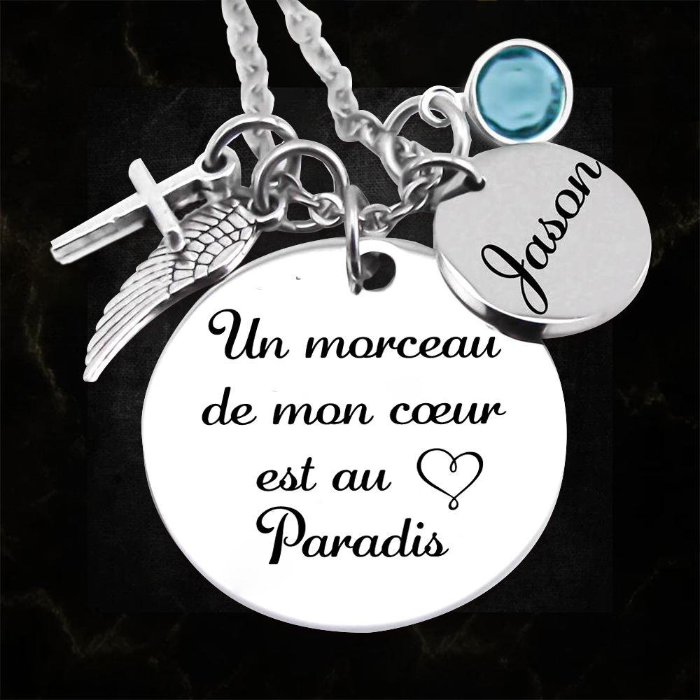 Un morceau de mon coeur - Collier commémoratif