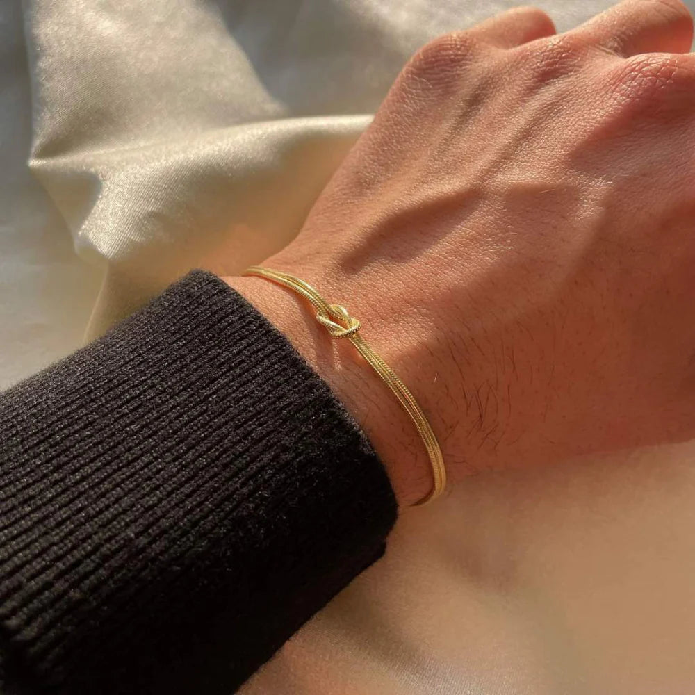 Bracelet Minimal Avec Noeud