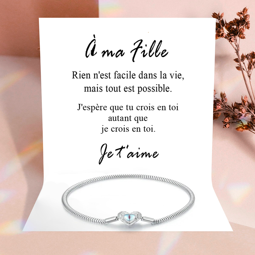 À ma Fille - Bracelet Ange Gardien