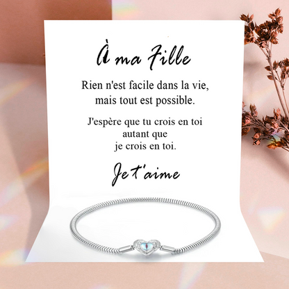 À ma Fille - Bracelet Ange Gardien