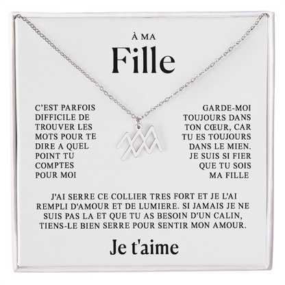 À ma Fille - Collier Zodiaque