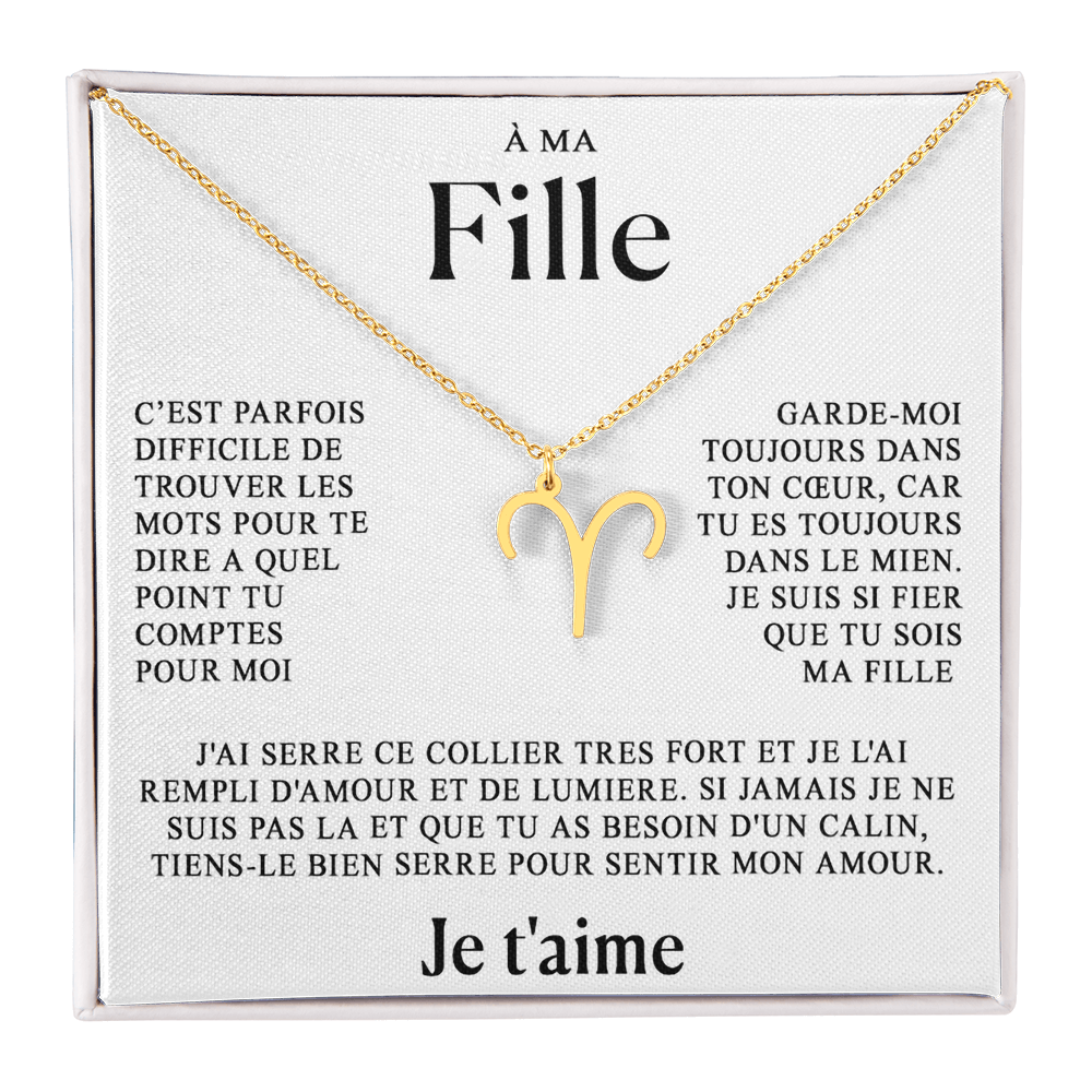 À ma Fille - Collier Zodiaque