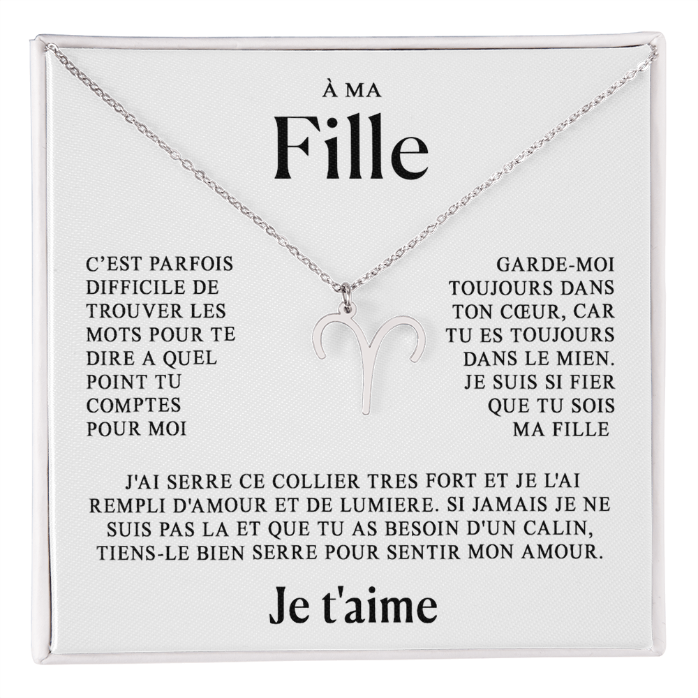 À ma Fille - Collier Zodiaque