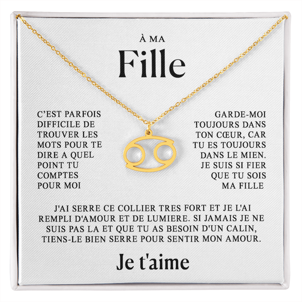 À ma Fille - Collier Zodiaque