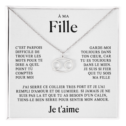 À ma Fille - Collier Zodiaque