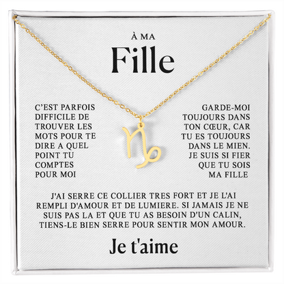 À ma Fille - Collier Zodiaque