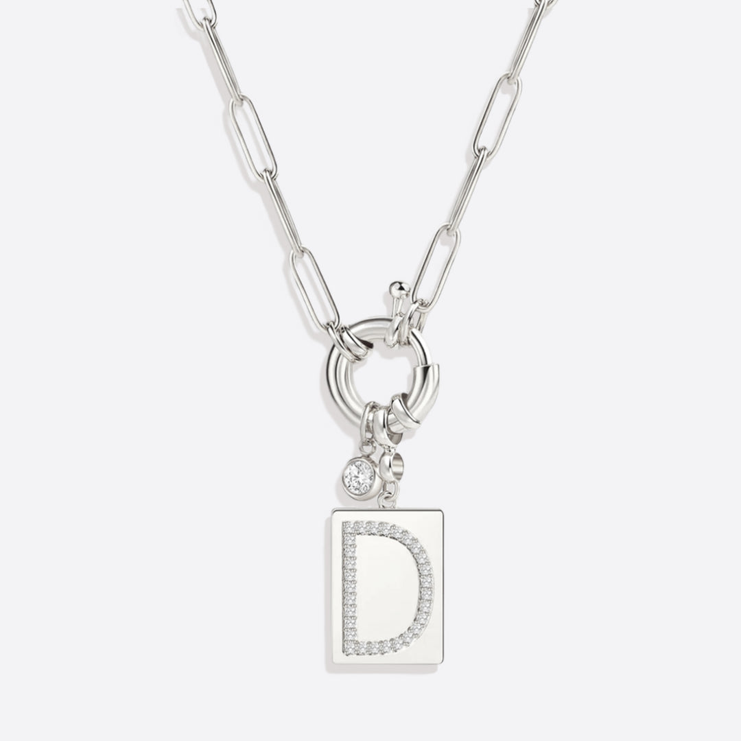 Collier pendentif initial