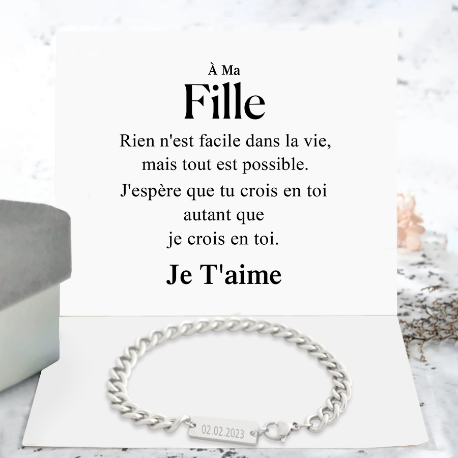 Bracelet de famille - A mon Fils ou à ma Fille