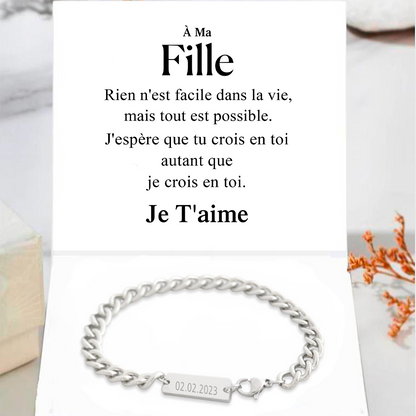 Bracelet de famille - A mon Fils ou à ma Fille