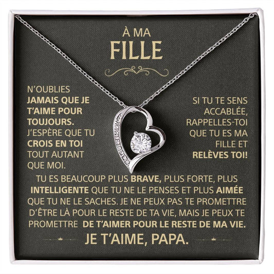 À ma Fille - Fils - Collier Famille