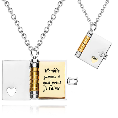 N'oublie jamais combien je t'aime - Collier livre