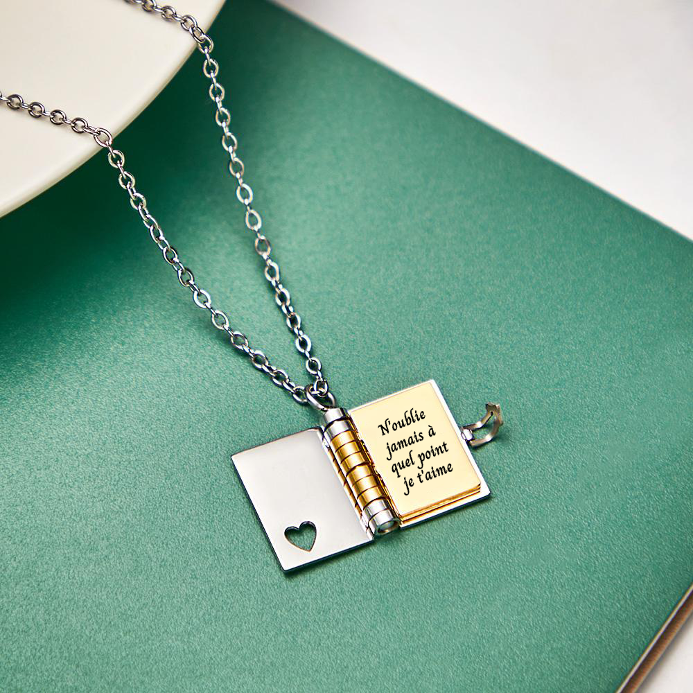 N'oublie jamais combien je t'aime - Collier livre