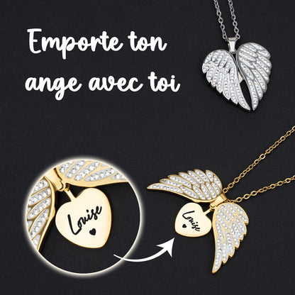 Collier Mon Ange avec Gravure Personnalisée