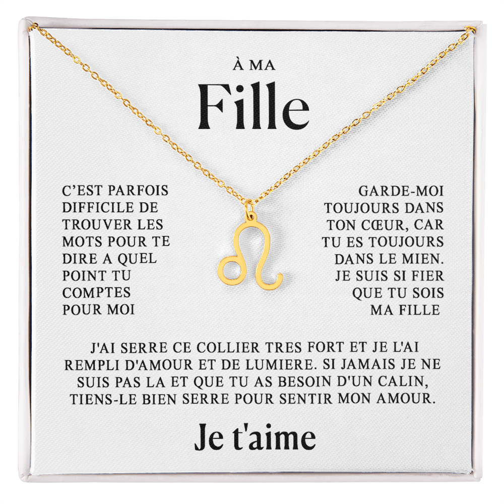 À ma Fille - Collier Zodiaque