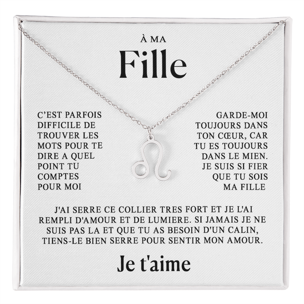 À ma Fille - Collier Zodiaque