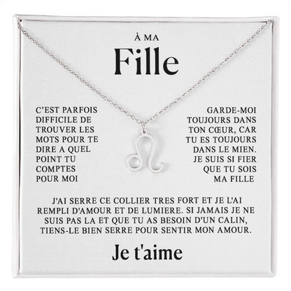 À ma Fille - Collier Zodiaque