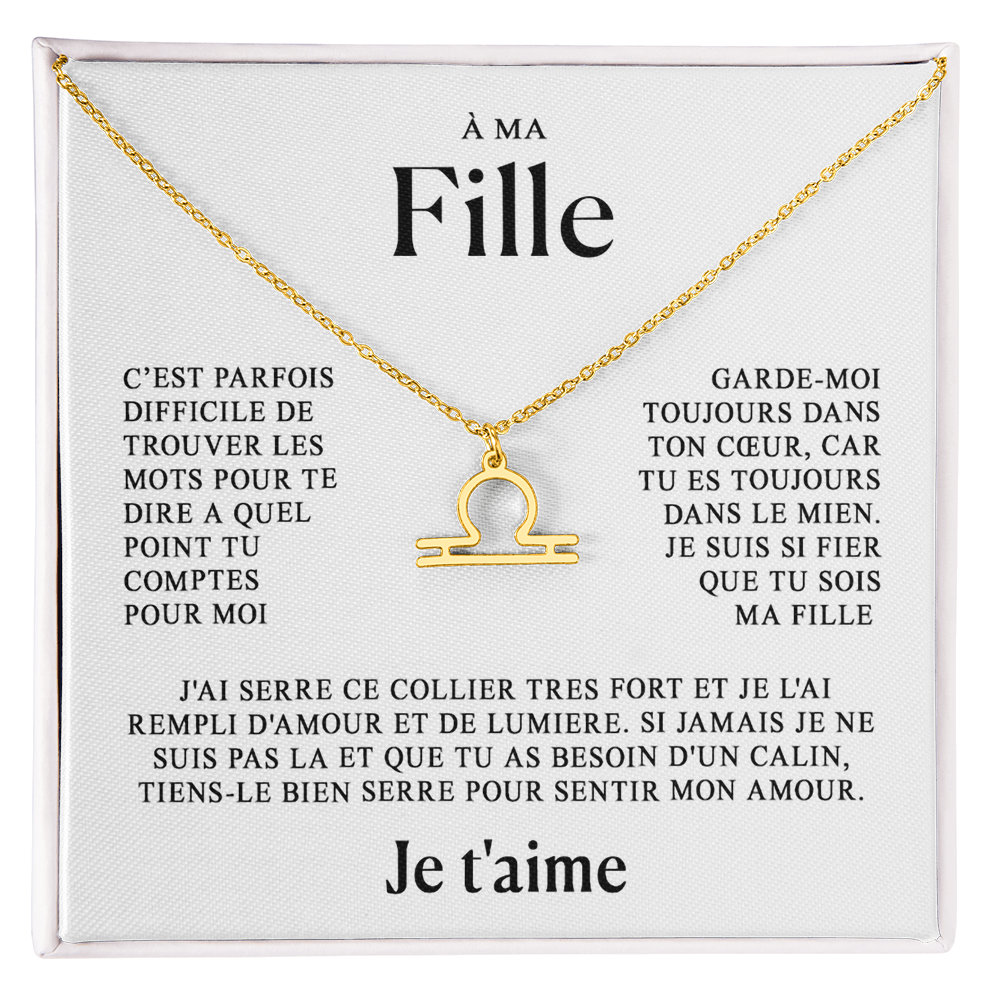 À ma Fille - Collier Zodiaque