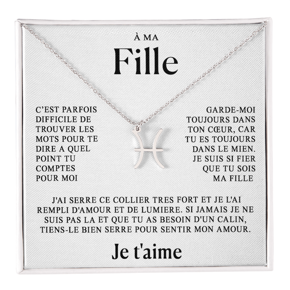 À ma Fille - Collier Zodiaque