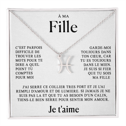 À ma Fille - Collier Zodiaque