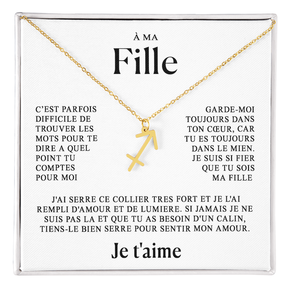 À ma Fille - Collier Zodiaque