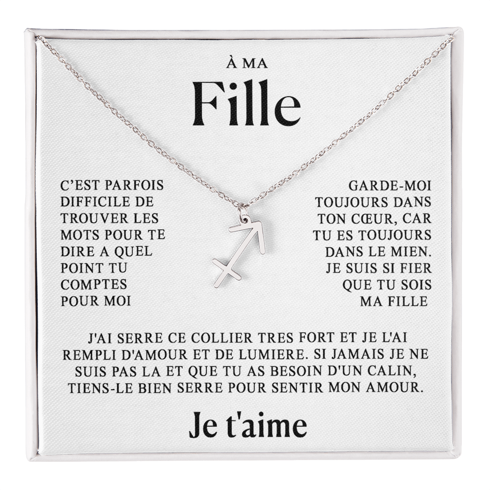 À ma Fille - Collier Zodiaque