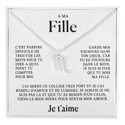 À ma Fille - Collier Zodiaque