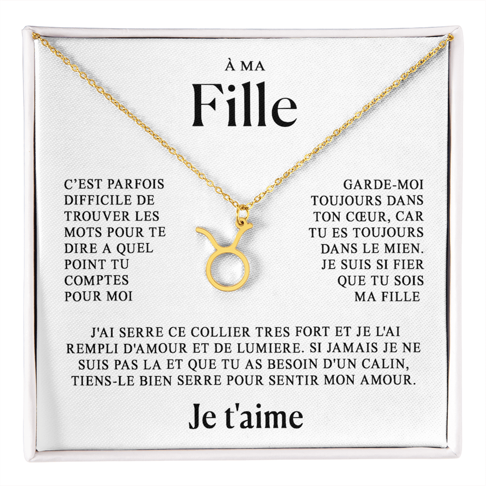 À ma Fille - Collier Zodiaque