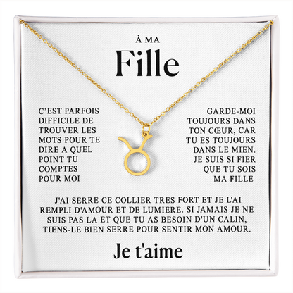 À ma Fille - Collier Zodiaque