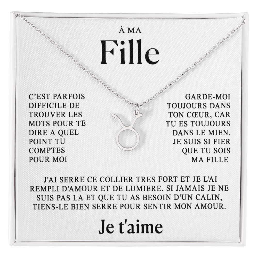 À ma Fille - Collier Zodiaque