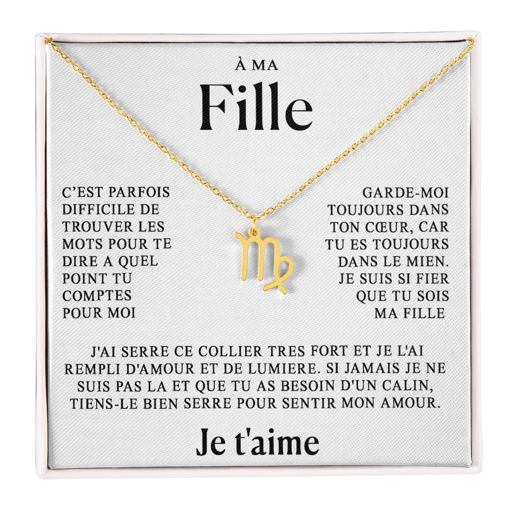 À ma Fille - Collier Zodiaque