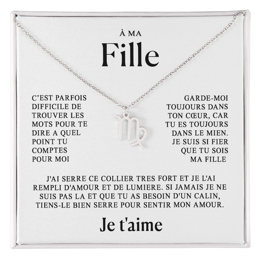 À ma Fille - Collier Zodiaque