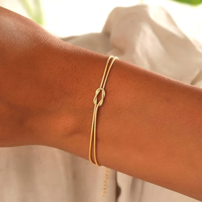 Bracelet Minimal Avec Noeud